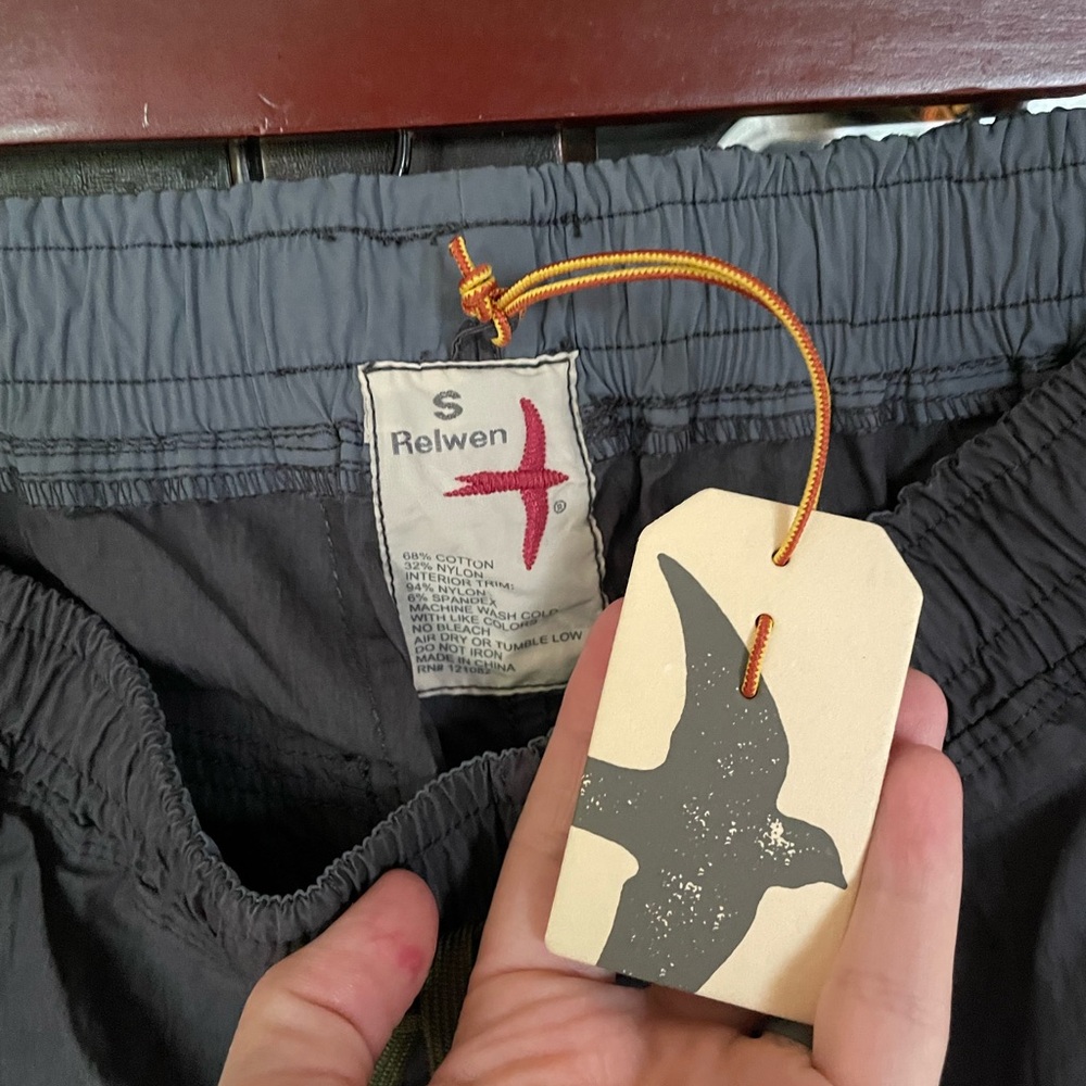 RELWEN Drawstring Cargo Pant in Blue Steel